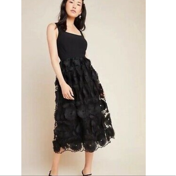 SOLD NWT Anthropologie Floriana Lace Midi Dress 2 - Picture 2 of 13